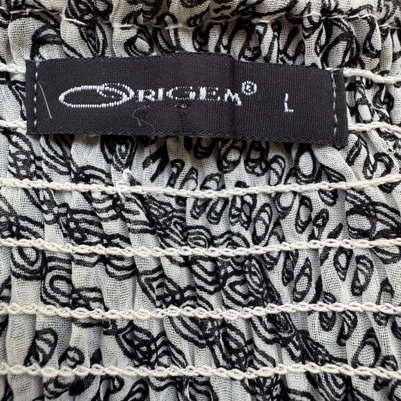 Origem MAXI Dress Size Large BOHO Luxury Hippie Summer Dress Old Gold Brooch - Picture 15 of 16